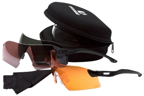 Picture of Pyramex Vgsb88kit Drop Zone Glasses Kit Multi Lens Anti-Fog Black Frame 