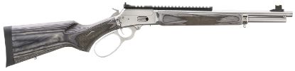 Picture of Marlin 70432 1894 Sbl 44 Special/44 Rem Mag 8+1/9+1 16.10" Polished Stainless Threaded Barrel, Polished Stainless Picatinny Rail Receiver, Gray Fixed Laminate Stock 