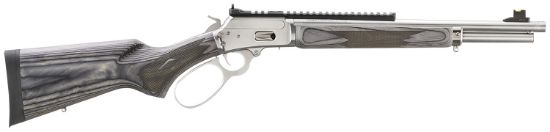 Picture of Marlin 70433 1894 357 Mag 16.10" Polished Stainless Threaded Barrel, Picatinny Rail Stainless Steel Receiver, Gray Fixed Laminate Stock 