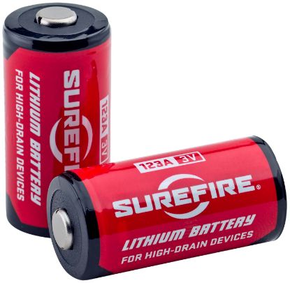 Picture of Surefire Sf2swbulk 123A Batteries Red/Black 3.0 Volts 1,550 Mah (130/65 Pairs) Single Package Fishbowl 