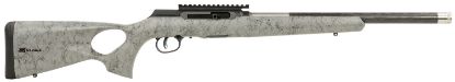 Picture of Savage Arms 47253 A Series Timberlite 22Lr 10+1 18" Black Threaded Carbon Fiber/Ss Barrel, Black Picatinny Rail Steel Receiver, Gray W/Black Webbing Synthetic Fixed Thumbhole Stock 