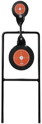 Picture of Champion Targets 40875 Gong Spinner Target 3" Top Target/4.7" Bottom Target Black/Orange Steel Bullseye Standing 