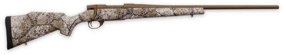 Picture of Weatherby Vap7mmpr4t Vanguard Badlands 7Mm Prc 3+1 24" Burnt Bronze Cerakote #2 Threaded Barrel, Drilled & Tapped Steel Receiver, Badlands Approach Camo Monte Carlo W/Raised Comb Synthetic Stock 