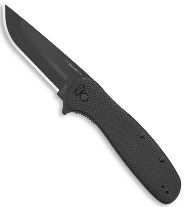 Picture of Outdoor Edge Vx230b Razor Vx2 Edc 3" Folding Plain Black Oxide 420J2 Ss Blade, Black Textured G10 Handle 