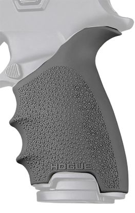 Picture of Hogue 17602 Grip Sleeve Handall Beavertail Slate Gray Rubber Fits Sig Sauer P320 Full Size 