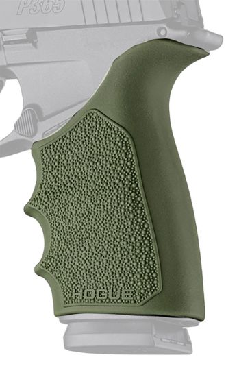 Picture of Hogue 18521 Grip Sleeve Handall Beavertail Od Green Rubber 