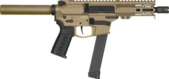 Picture of Cmmg 99A890fct Banshee Mkgs 9Mm Luger 33+1 5" Black Nitride Medium Taper Threaded Barrel, Eml 4" M-Lok Handguards, Coyote Tan Cerakote Aluminum Picatinny Rail Receiver, Cmmg Zeroed Grips 