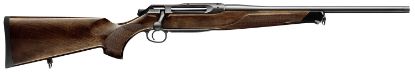 Picture of Sauer 80117099 505 Lux Full Size 300 Win Mag 3+1 24" Matte Blued Threaded Barrel, Matte Blued Saddle Mount Steel Receiver, Grade 2 Wood Fixed Stock 