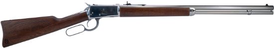 Picture of Heritage Mfg H9204424f9 92 Ranch Hand 44 Mag 12Rd 24" Stainless Polished Octagon Barrel, Polished Stainless Steel Receiver, Fixed Hardwood Stock 