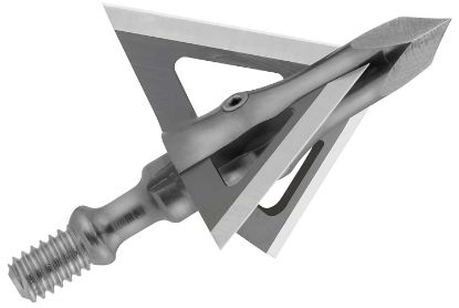 Picture of Muzzy 290 Trocar Broadhead 3-Blade Trocar Tip Solid Stainless Steel Ferrule Blades 100 Gr/3 Per Pack 