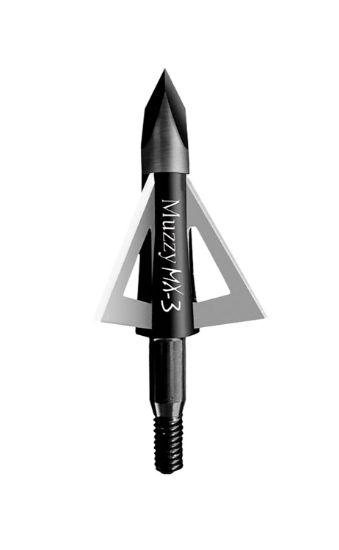 Picture of Muzzy 225Mx33 Mx-3 Broadhead 3-Blade Trocar Tip Anodized Aluminum Ferrule Blades 100 Gr/3 Per Pack 