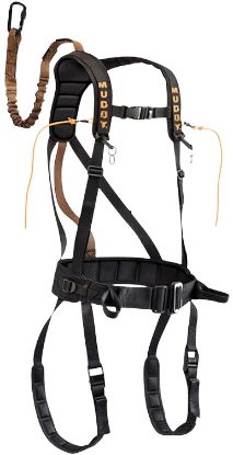 Picture of Muddy Mud-Msh400-L The Safeguard Safety Harness Black Padded Nylon 