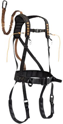 Picture of Muddy Mud-Msh400-Xl The Safeguard Safety Harness Black Nylon 44" Adjustable Padded 