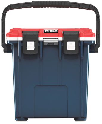 Picture of Pelican 20Q5bluredwht Personal Cooler Elite Red/White/Blue Polypropylene 20 Qt 