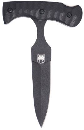 Picture of Cobratec Knives Fg10pd Folding Push Dagger 2.88" Folding Dagger Plain Black D2 Steel Blade, 4.06" Black Textured G10 Scales Handle 