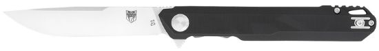 Picture of Cobratec Knives Ctmonblk Monarch 3.50" Folding Plain Satin D2 Steel Blade, 4.75" Black G10 Handle 