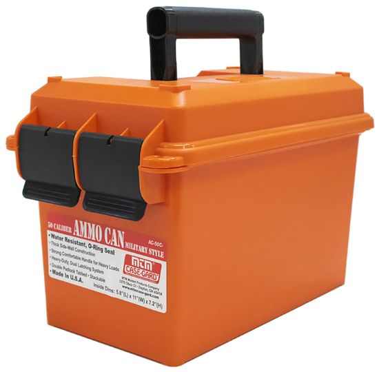 Picture of Mtm Case-Gard Ac50c35 Ammo Can 50 Cal Orange Polypropylene 