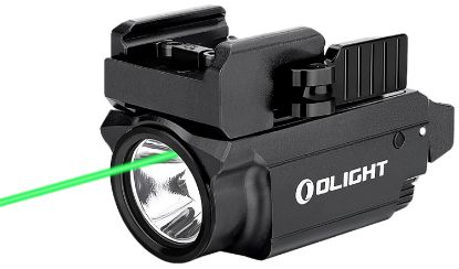 Picture of Olightstore Usa Inc Obaldrminibk1 Baldr Mini Black Anodized 100/600 Lumens White Led Green Laser 