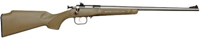 Picture of Crickett Ksa2243 My First Rifle Gen2 22 S/L/Lr Single Shot 16.10" Stainless Steel Barrel & Receiver, Desert Tan Synthetic Fixed Stock, Ez Loader 
