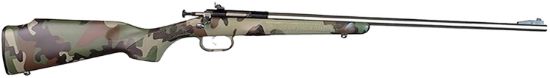 Picture of Crickett Ksa2171 My First Rifle Gen2 22 S/L/Lr Single Shot 16.10" Stainless Steel Barrel & Receiver, M81 Woodland Camo Synthetic Fixed Stock, Ez Loader 