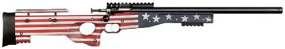 Picture of Crickett Ksa2150-Og Precision Full Size 22 Lr Single Shot 16.10" Blued Threaded Bull Barrel, Blued Crickettinny Rail Steel Receiver, Old Glory Synthetic Adj Lop Stock 