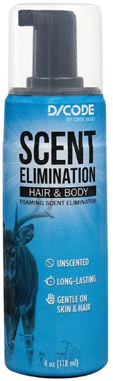 Picture of Code Blue Oa1435 Hair/Body Foam Scent Eliminator 4 Fl Oz 