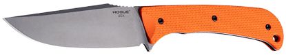 Picture of Hogue 35850 Extrak Xl 3.90" Fixed Clip Point Plain Stone Tumbled Cpm M4 Tool Steel Blade, Blaze Orange Textured G10 Scales Handle 