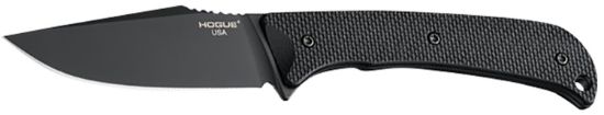 Picture of Hogue 35869 Extrak 3.30" Fixed Clip Point Plain Black Cerakote Cpm M4 Tool Steel Blade, Black Textured G10 Scales Handle 