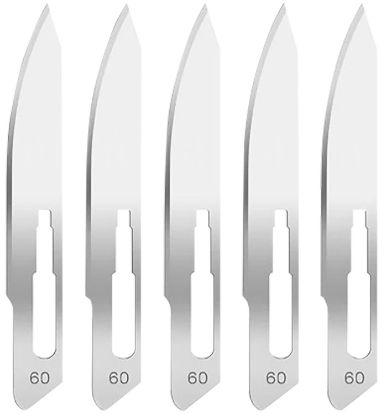 Picture of Hogue 35886 Expel Replacement Blades High Carbon Steel Blade #60 5 Blades 