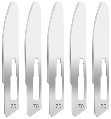 Picture of Hogue 35887 Expel Replacement Blades High Carbon Steel Blade #70 5 Blades 