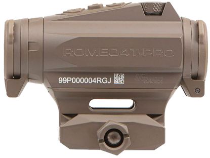 Picture of Sig Sauer Electro-Optics Sor44102 Romeo4t Pro Flat Dark Earth 1X20mm 2 Moa Red Quad Ballistic Circle Dot Reticle 