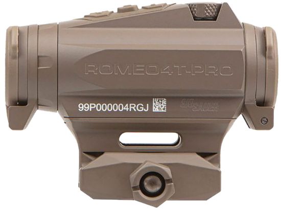 Picture of Sig Sauer Electro-Optics Sor44102 Romeo4t Pro Flat Dark Earth 1X20mm 2 Moa Red Quad Ballistic Circle Dot Reticle 