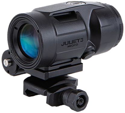 Picture of Sig Sauer Electro-Optics Soj3m011 Juliet3-Micro Magnifier Flat Dark Earth 3X 22Mm Modern Sporting Rifle/ Ar Features 90 Degree Push-Button Flip-To-Side Magnifier Mount 