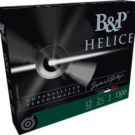 Picture of B&P Ammunition 12B1fe75 Helice Electro 12 Gauge 2.75" 1 Oz 8 Shot 10 Per Box/ 10 Case 