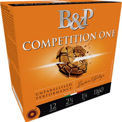 Picture of B&P Ammunition 12B78cp8 Competition One 12 Gauge 2.75" 7/8 Oz 8 Shot 25 Per Box/ 10 Case 