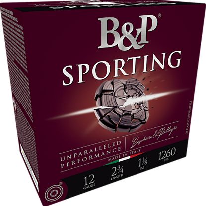 Picture of B&P Ammunition 12B1sc85 Sporting Clay 12 Gauge 2.75" 1 Oz 8.5 Shot 25 Per Box/ 10 Case 