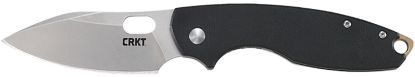 Picture of Crkt 5317D2 Pilar Iii 2.97" Folding Plain Stonewashed D2 Steel Blade, Black Textured G10 Handle 