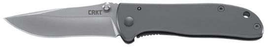 Picture of Crkt 6450S Drifter Edc 2.88" Folding Drop Point Plain Satin 8Cr14mov Ss Blade, Silver Stainless Steel Handle 